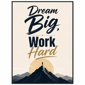 A motivational poster with the quote 