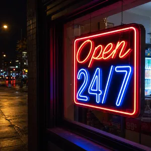 A storefront sign that says 