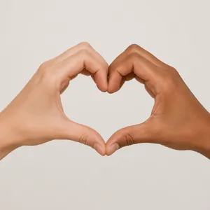 Two hands forming a heart shape together against a plain background. - OpenAI GPT Image 2