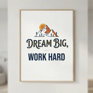 A motivational poster with the quote 
