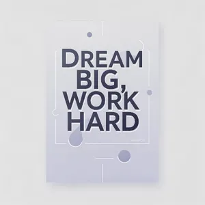 A motivational poster with the quote 