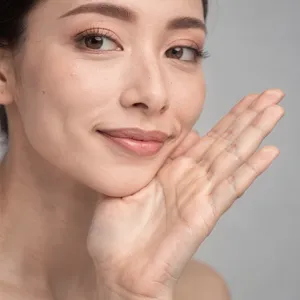 Photorealistic close-up portrait of a person clearly performing the American Sign Language gesture for 