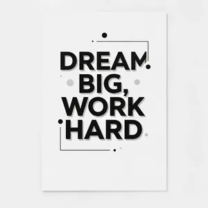 A motivational poster with the quote 