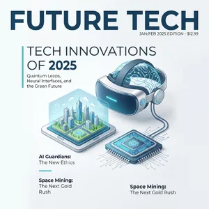 A technology magazine cover featuring the headline 