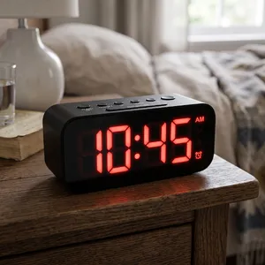 A digital clock display showing the time 