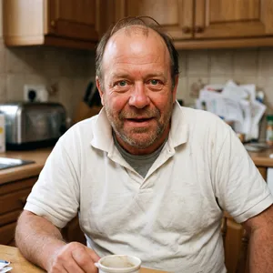A famous cartoon character (e.g. Homer Simpson) rendered fully photorealistically as if a real human being, accurately preserving recognizable facial features and proportions - Google Nano Banana 2