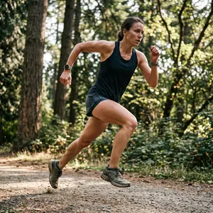 A runner mid-stride in a full-body action shot, limbs in motion and well-defined. - Google Nano Banana 2.1