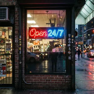A storefront sign that says 