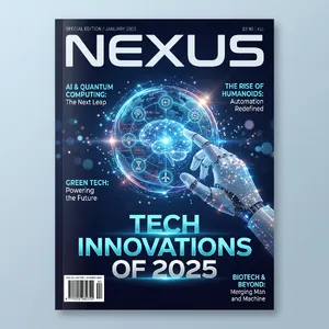 A technology magazine cover featuring the headline 