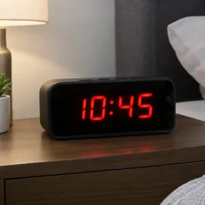 A digital clock display showing the time 