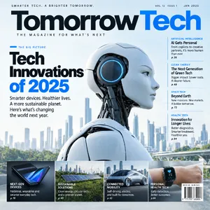 A technology magazine cover featuring the headline 