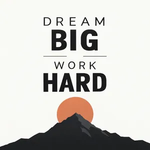 A motivational poster with the quote 