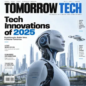 A technology magazine cover featuring the headline 