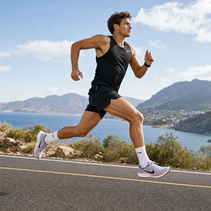 A runner mid-stride in a full-body action shot, limbs in motion and well-defined. - OpenAI GPT Image 2