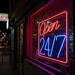 A storefront sign that says 