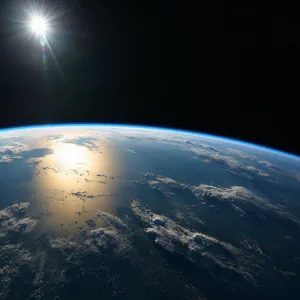 Photorealistic aerial photograph clearly showing the edge of the Earth from space, capturing realistic curvature, atmosphere, and sunlight reflections - OpenAI GPT Image 2