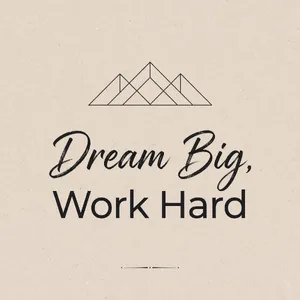 A motivational poster with the quote 