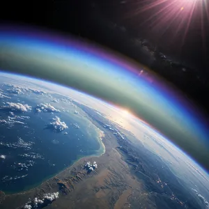 Photorealistic aerial photograph clearly showing the edge of the Earth from space, capturing realistic curvature, atmosphere, and sunlight reflections - XAI Grok Imagine (Quality)