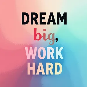 A motivational poster with the quote 