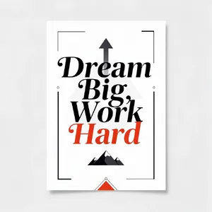 A motivational poster with the quote 