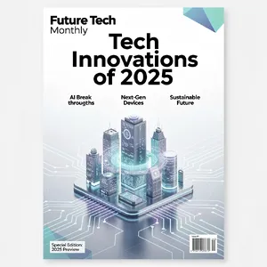 A technology magazine cover featuring the headline 