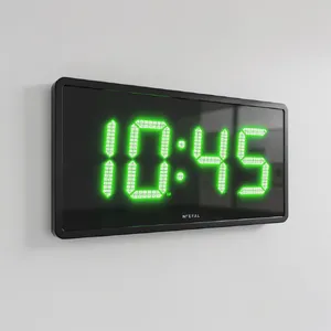 A digital clock display showing the time 