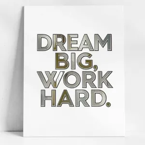 A motivational poster with the quote 