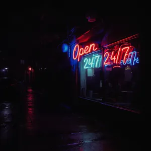 A storefront sign that says 