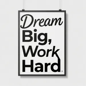 A motivational poster with the quote 