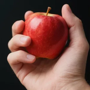 A realistic photo of a hand holding a red apple, with all fingers clearly visible. - Bytedance Seedream 3.0