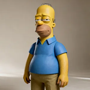 A famous cartoon character (e.g. Homer Simpson) rendered fully photorealistically as if a real human being, accurately preserving recognizable facial features and proportions - Bytedance Seedream 4.0