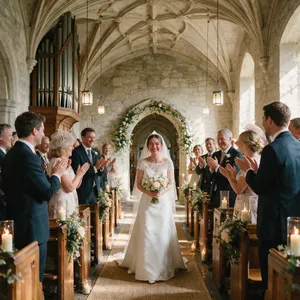 A bride on her wedding day, smiling with tears of joy in her eyes. - Bytedance Seedream 5.0 Pro
