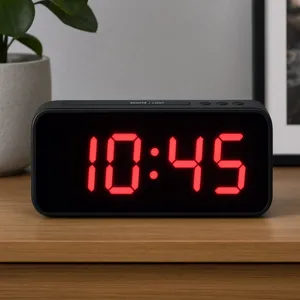 A digital clock display showing the time 