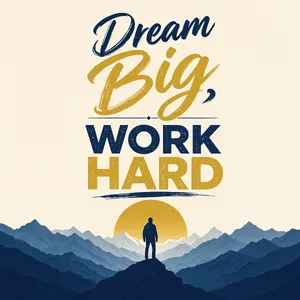 A motivational poster with the quote 
