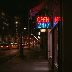 A storefront sign that says 