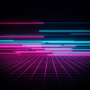 Abstract background graphic, cyberpunk aesthetic, neon pink/blue light trails on dark grid, sense of digital speed, for desktop wallpaper. - Google Imagen 3.0