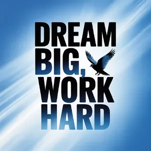 A motivational poster with the quote 