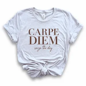A wrinkled white T-shirt with 