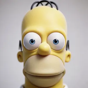 A famous cartoon character (e.g. Homer Simpson) rendered fully photorealistically as if a real human being, accurately preserving recognizable facial features and proportions - Krea Krea 2 Large