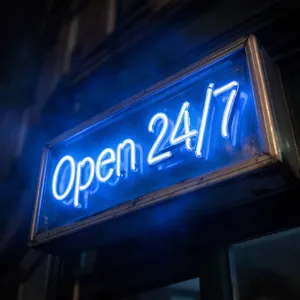 A storefront sign that says 