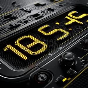 A digital clock display showing the time 