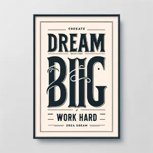 A motivational poster with the quote 