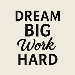 A motivational poster with the quote 