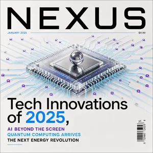 A technology magazine cover featuring the headline 