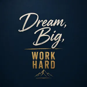 A motivational poster with the quote 
