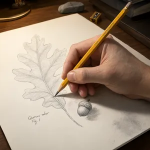 A hand drawing a sketch on paper with a pencil, the hand and pencil tip in clear focus. - Alibaba Qwen-Image-3.0-Pro
