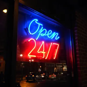 A storefront sign that says 