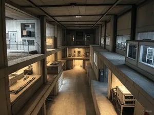 Cross-section rendering of a multi-level underground bunker with different functional areas, structural support systems, ventilation, and power generation facilities visible. - XAI Grok 2 Image
