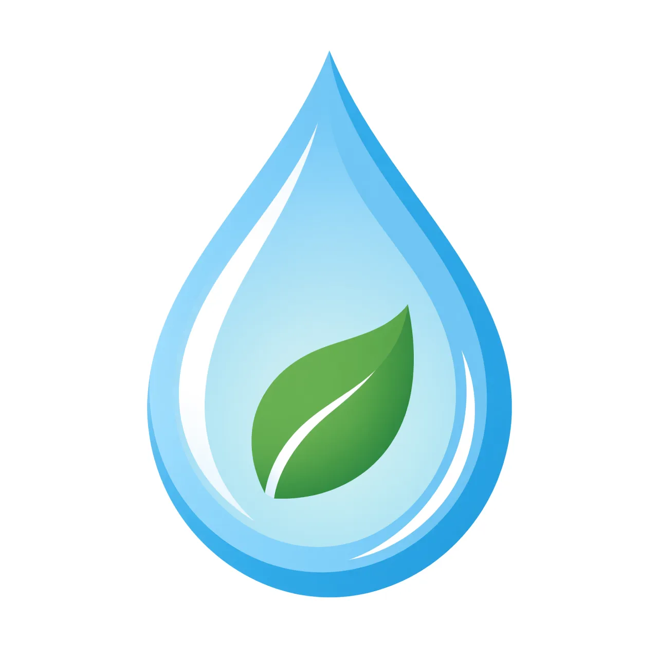 Visual element for an infographic about water conservation. Stylized water droplet icon… - XAI Grok Imagine 2.0