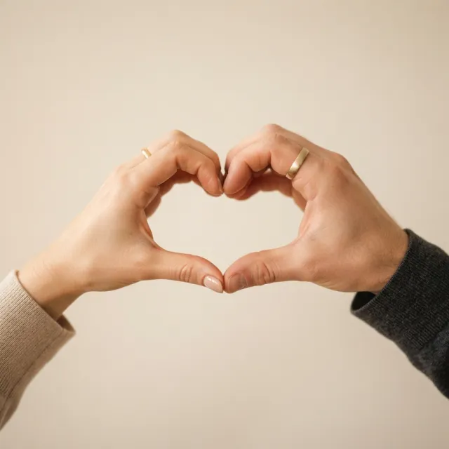 Two hands forming a heart shape together against a plain background - Google Nano Banana 2 Lite